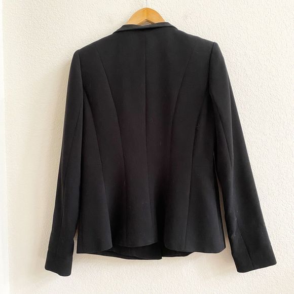 Trouve Black Open Front Oversized Blazer Suit Jacket Womens Size Medium‎ - Picture 6 of 11